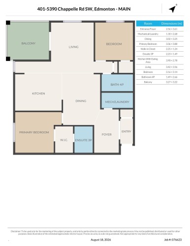 Floor plan - #401 5390 Chappelle Rd Sw, Edmonton, AB 