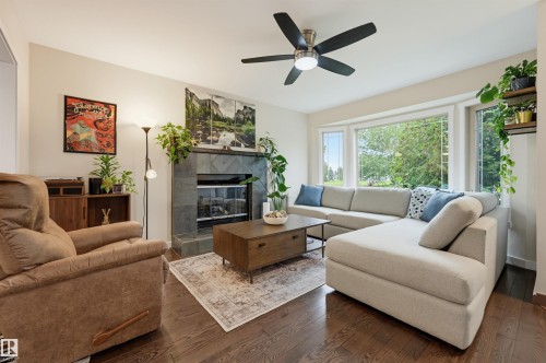 8316 189A Street Nw, Edmonton, AB - Indoor Photo Showing Living Room With Fireplace