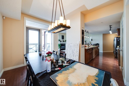 #1301 9020 Jasper Av Nw, Edmonton, AB - Indoor Photo Showing Dining Room