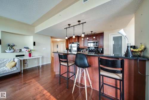 #1301 9020 Jasper Av Nw, Edmonton, AB - Indoor Photo Showing Kitchen With Upgraded Kitchen