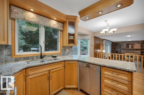 5620 151 Street Nw, Edmonton, AB - Indoor Photo Showing Kitchen With Double Sink