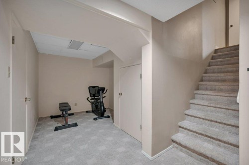 leading to the basement where there is an exercise area - 5620 151 Street Nw, Edmonton, AB - Indoor