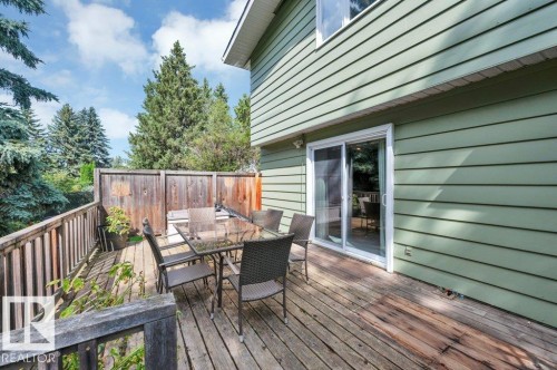 West facing deck with gas BBQ hook-up - 5620 151 Street Nw, Edmonton, AB - Outdoor With Deck Patio Veranda With Exterior