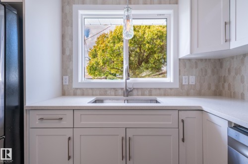 10431 137 Avenue Nw, Edmonton, AB - Indoor Photo Showing Kitchen With Double Sink