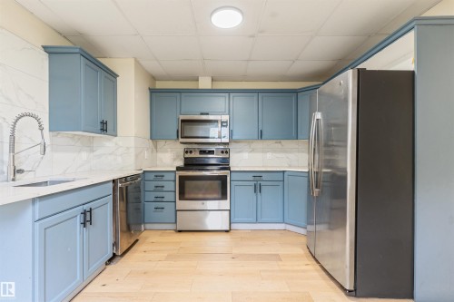 12337 128 Avenue Nw, Edmonton, AB - Indoor Photo Showing Kitchen With Upgraded Kitchen