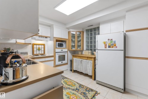 #205 9131 99 St Nw, Edmonton, AB - Indoor Photo Showing Kitchen With Double Sink