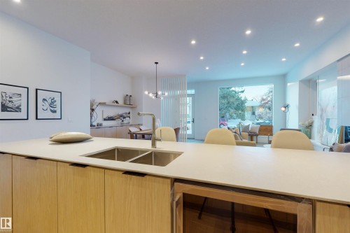 10515 75 Street Nw, Edmonton, AB - Indoor Photo Showing Kitchen With Double Sink