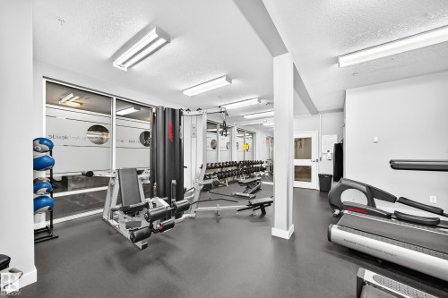 #102 2584 Anderson Way Sw, Edmonton, AB - Indoor Photo Showing Gym Room
