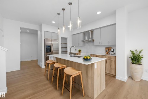 8632 183 Avenue Nw, Edmonton, AB - Indoor Photo Showing Kitchen With Upgraded Kitchen