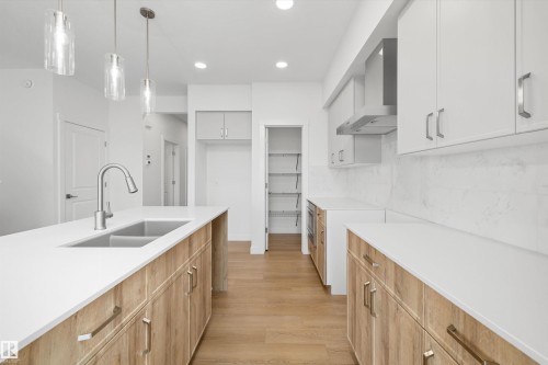 8632 183 Avenue Nw, Edmonton, AB - Indoor Photo Showing Kitchen With Double Sink With Upgraded Kitchen