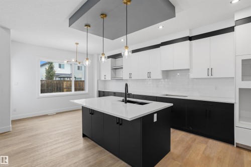 20 Munn Way, Leduc, AB - Indoor Photo Showing Kitchen With Upgraded Kitchen