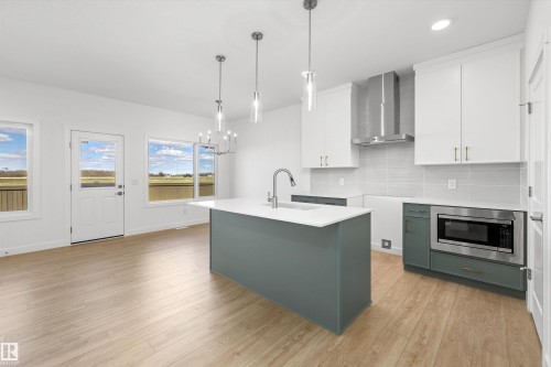 8616 183 Avenue Nw, Edmonton, AB - Indoor Photo Showing Kitchen With Upgraded Kitchen