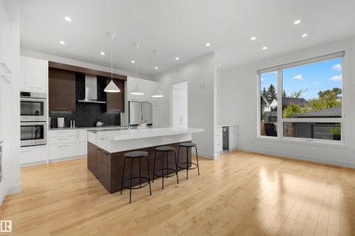 14505 Summit Drive Nw, Edmonton, AB - Indoor Photo Showing Kitchen With Upgraded Kitchen