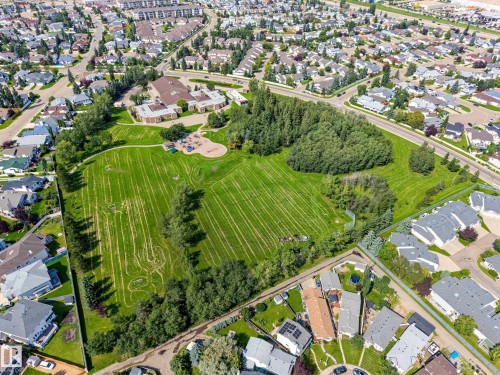 Expansive green space featuring large grass areas and mature trees - 193 Kiniski Crescent Nw, Edmonton, AB - Outdoor With View