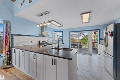 16724 88 St Nw, Edmonton, AB - Indoor Photo Showing Kitchen With Double Sink