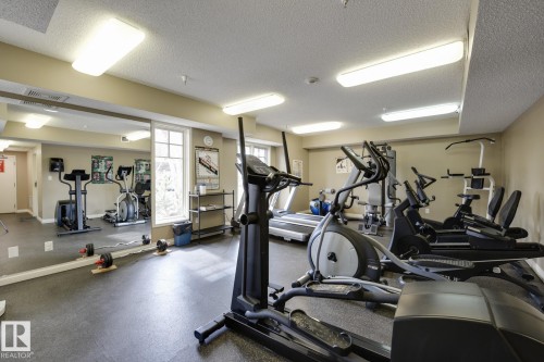 #301 9819 96A St Nw, Edmonton, AB - Indoor Photo Showing Gym Room