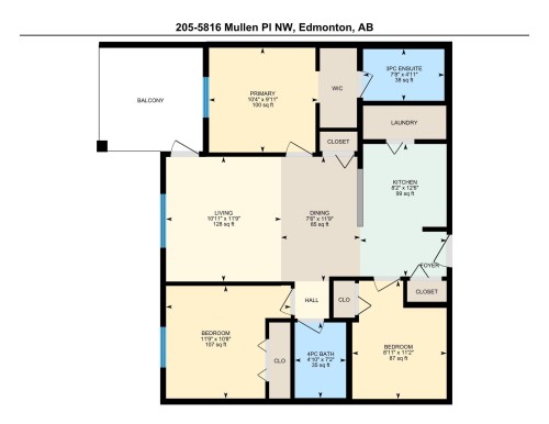 Floor plan - #205 5816 Mullen Pl Nw, Edmonton, AB - Other