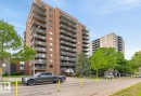 #405 10545 Saskatchewan Dr Nw, Edmonton, AB  - Outdoor With Balcony With Facade 