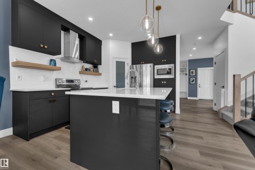5228 169 Ave Nw Nw, Edmonton, AB - Indoor Photo Showing Kitchen With Upgraded Kitchen