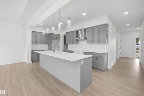 17611 7 Street Ne, Edmonton, AB - Indoor Photo Showing Kitchen With Upgraded Kitchen
