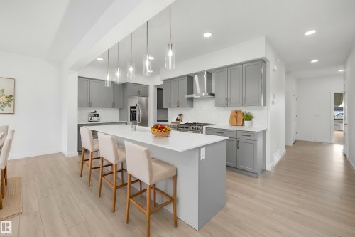 17611 7 Street Ne, Edmonton, AB - Indoor Photo Showing Kitchen With Upgraded Kitchen