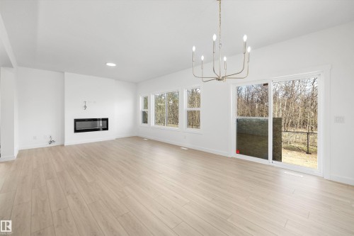 17611 7 Street Ne, Edmonton, AB - Indoor Photo Showing Living Room With Fireplace