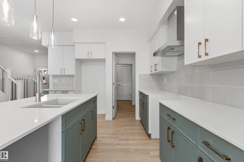 2812 190 Street Nw, Edmonton, AB - Indoor Photo Showing Kitchen With Double Sink