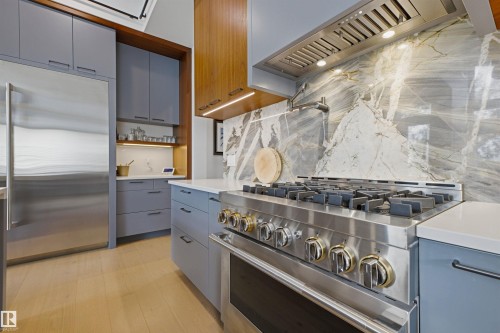 4111 Aspen Drive Nw, Edmonton, AB - Indoor Photo Showing Kitchen With Upgraded Kitchen