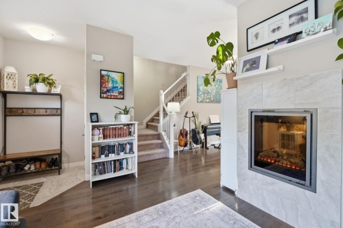 914 Valour Way Nw, Edmonton, AB - Indoor With Fireplace