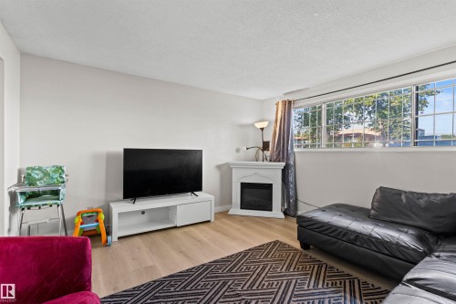 11703 38 Street Nw, Edmonton, AB - Indoor Photo Showing Living Room With Fireplace