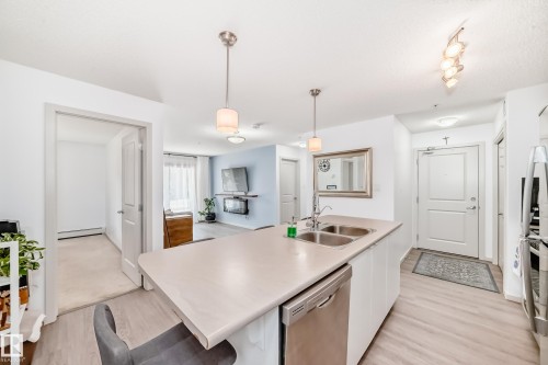 148-348 Windermere Road Nw, Edmonton, AB - Indoor Photo Showing Kitchen With Double Sink