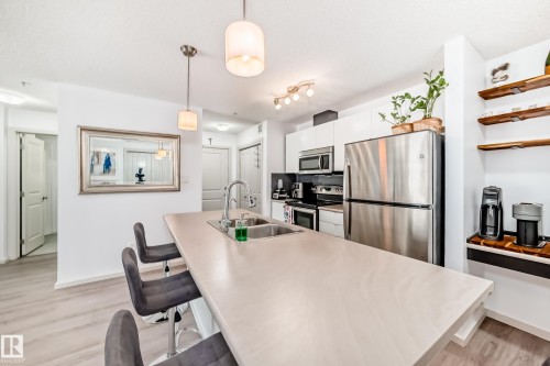 148-348 Windermere Road Nw, Edmonton, AB - Indoor Photo Showing Kitchen With Double Sink With Upgraded Kitchen