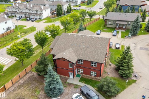 Aerial view showing nearby road access looking east - 203 Graybriar Green, Stony Plain, AB - Outdoor