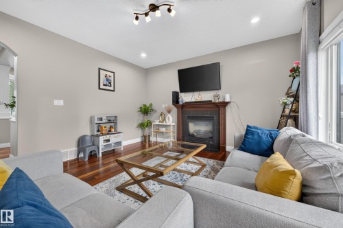 3006 Montrose Boulevard, Beaumont, AB - Indoor Photo Showing Living Room With Fireplace
