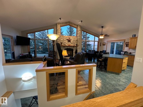 27519 79 Avenue, Stony Plain, AB - Indoor With Fireplace