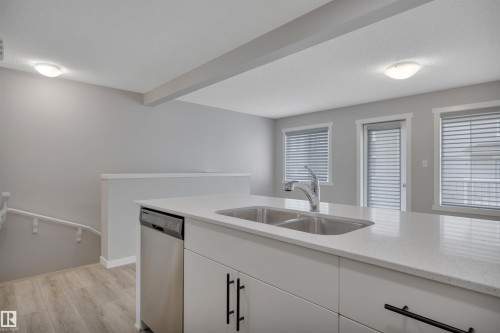 #19 1110 Daniels Link Li Sw, Edmonton, AB - Indoor Photo Showing Kitchen With Double Sink
