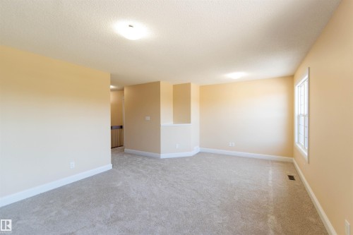 Neutral color palette with light beige walls and light gray carpeting - 1419 Chahley Place Nw, Edmonton, AB - Indoor Photo Showing Other Room