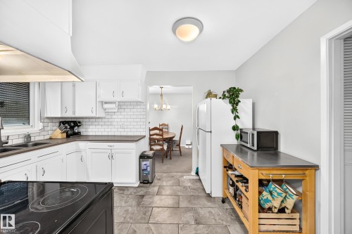 3516 117A Street Nw, Edmonton, AB - Indoor Photo Showing Kitchen With Double Sink