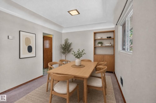 11852 55 Street Nw, Edmonton, AB - Indoor Photo Showing Dining Room