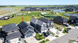 Modern roofline with integrated solar panels - 
