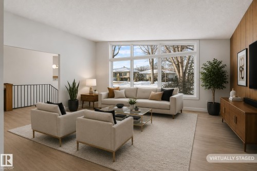 10629 79 Street Nw, Edmonton, AB - Indoor Photo Showing Living Room
