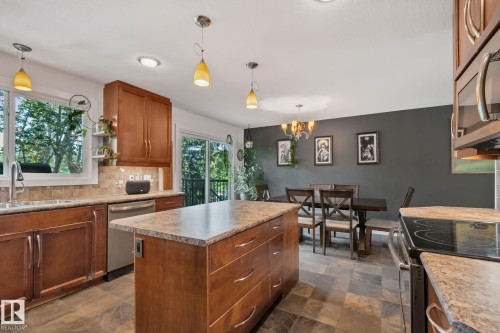 20 Beacon Crescent, St. Albert, AB - Indoor Photo Showing Kitchen With Double Sink
