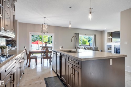 3910 49 Avenue, Beaumont, AB - Indoor Photo Showing Kitchen With Double Sink With Upgraded Kitchen