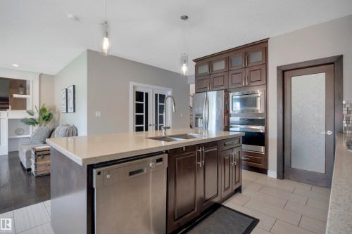 3910 49 Avenue, Beaumont, AB - Indoor Photo Showing Kitchen With Double Sink