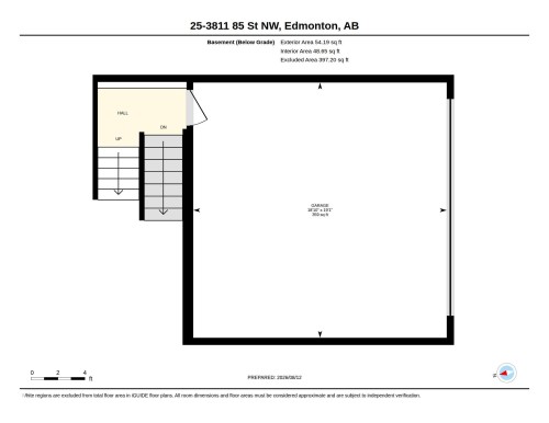 Garage Floor plan - #25 3811 85 St Nw, Edmonton, AB - Other
