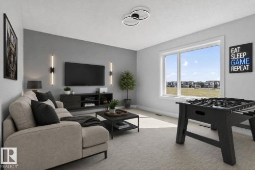 102 Eldridge Point(E), St. Albert, AB - Indoor Photo Showing Living Room