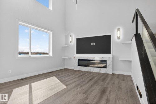 102 Eldridge Point(E), St. Albert, AB - Indoor With Fireplace
