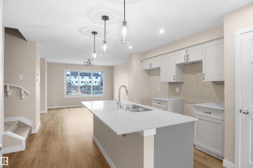 508 176 Avenue Ne, Edmonton, AB - Indoor Photo Showing Kitchen With Double Sink With Upgraded Kitchen
