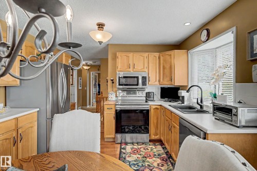 10715 50 Street Nw, Edmonton, AB - Indoor Photo Showing Kitchen With Double Sink
