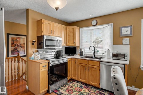 10715 50 Street Nw, Edmonton, AB - Indoor Photo Showing Kitchen With Double Sink